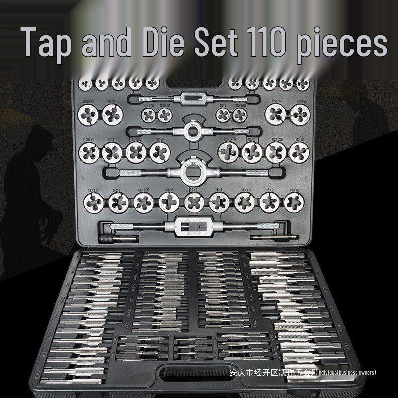 Набор из 60 метрических и дюймовых метчиков и плашек с рукояткой Other