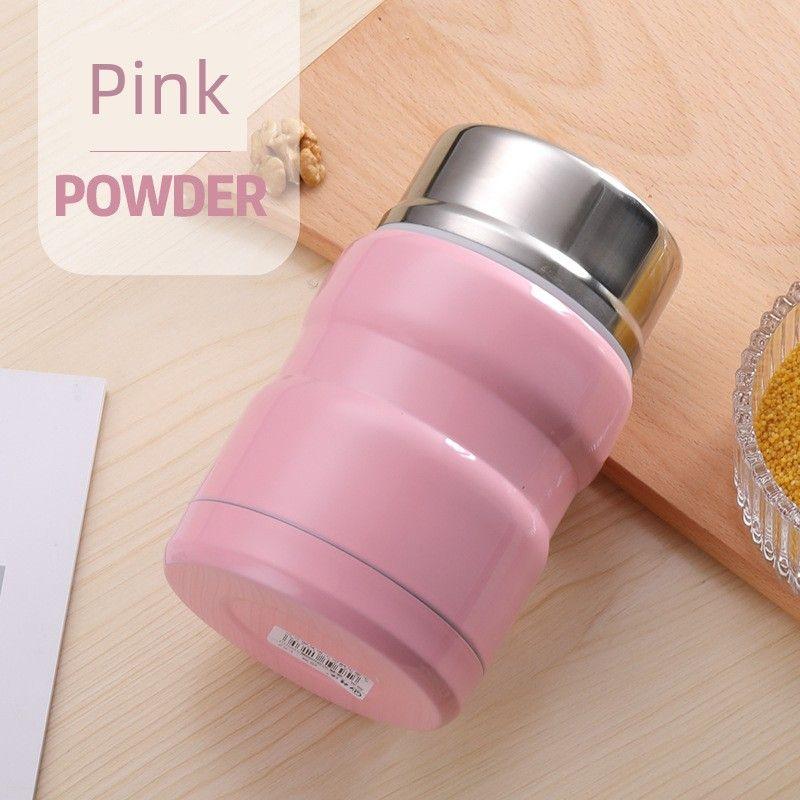 

Stainless Steel Vacuum Thermal Pot, Large Capacity Thermal Cup, Portable Thermal Lunch Box for Men and Women 500ml Pink