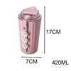 304 Stainless Steel Coffee Mugs Tumblers Food Grade with Tea Infuser for Loose 420ml Filter