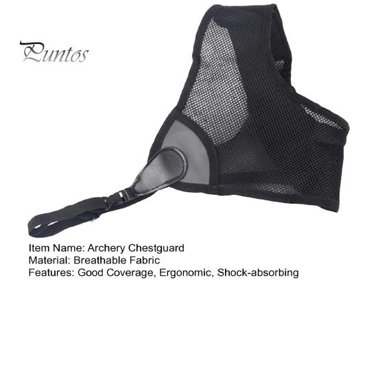 Chest Guard Protector Ergonomic Comfortable Fit Shock-absorbing Anti-impact Breathable Archery Arm Left Right Hand for Bow Protective Gear