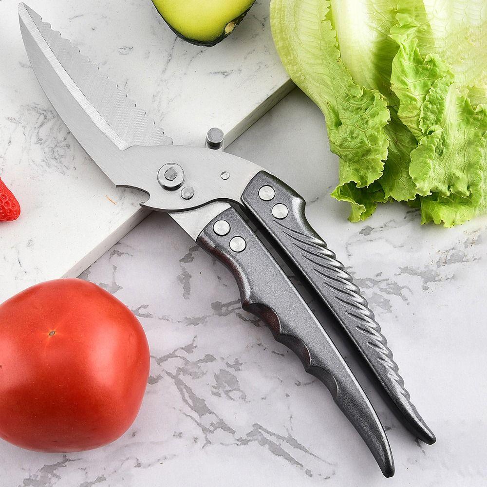 Heavy-duty Chicken Bone Scissor Stainless Steel Poultry Shear Barbecue Scissor Vegetable