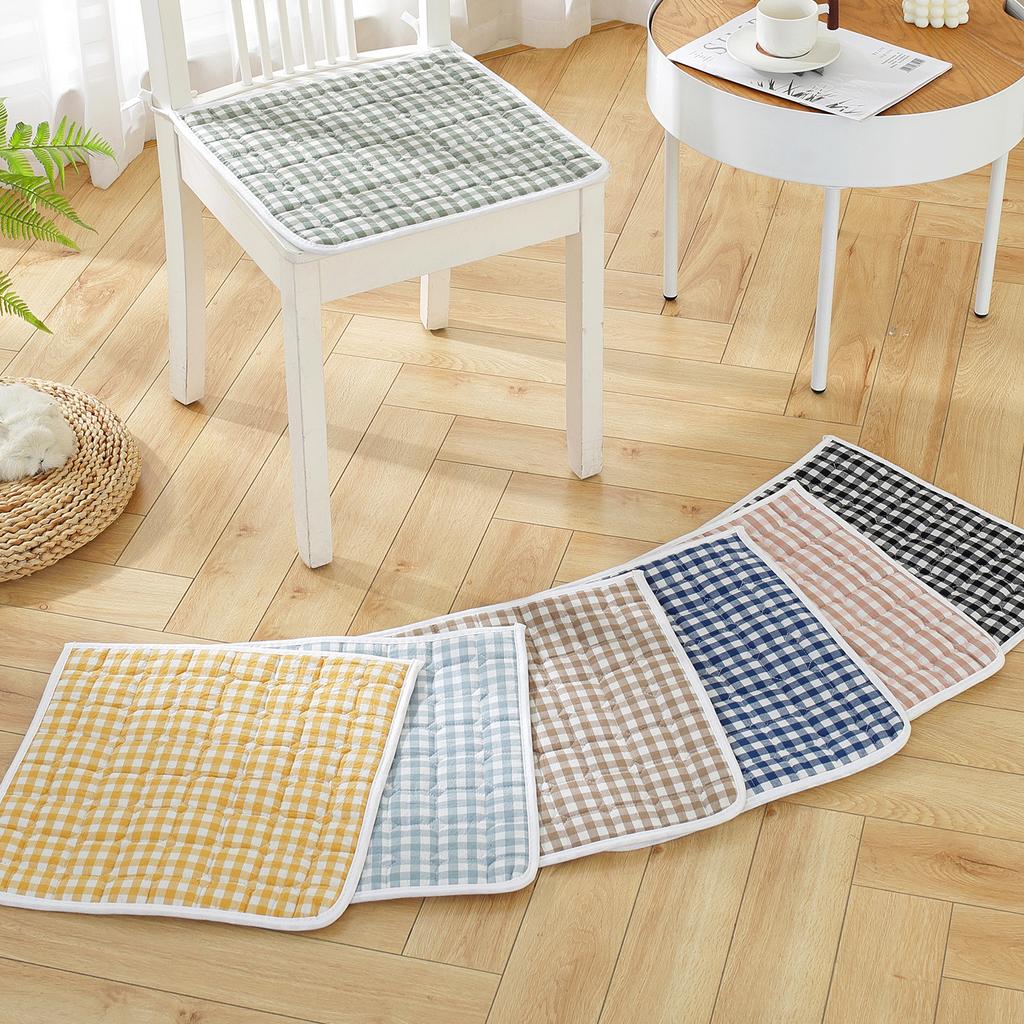 Cotton Chair Cushion Breathable Office Chair Pad Simple Dining Chair Cushion All Season Use