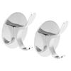 2PCS Wall Mounted Clothes Hook Heavy Duty Door Towel Hook Bathroom Wall Hanger for Household