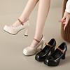 Designer Platform Women Pumps Fashion Shallow Buckle High Heels 2025 New Spring Autumn Ladies Wedding Party Shoes Plus Size 43