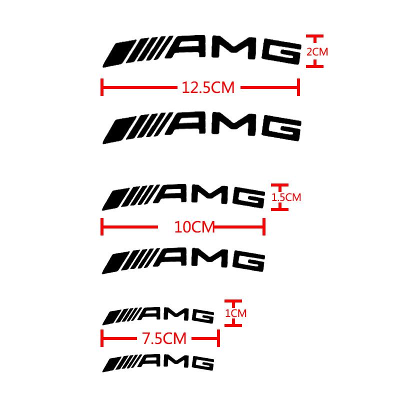 AMG Logo Personalized Modification Decorative Sticker Car Sticker Brake Caliper Sticker Label For Mercedes Benz 2021 C /S Class ZW3