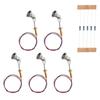 5PCS 3V DC HO Scale Layouts LED Spotlight Model Limelight Projector  For Street Lamp Post Lights Accessories With Wires And LEDs
