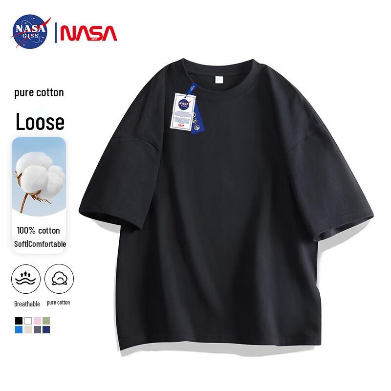 NASA GISS Men s Pure Cotton Loose Short-Sleeve T-Shirt S