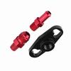Fuel Rail Pressure Regulator Adapter High Performance Aluminum Alloy Line Kit For Vehicles Black And Red Color 1 2 Fittings