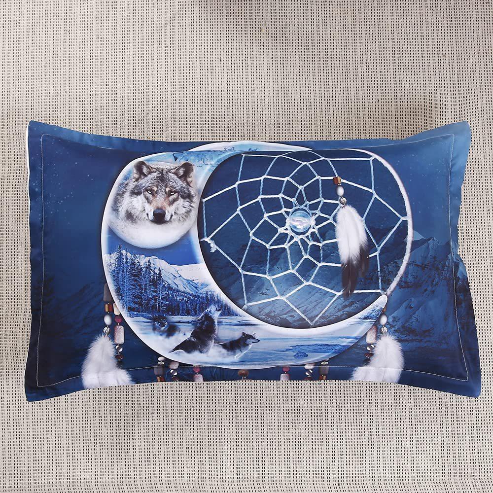 Lion Dream Catcher Bedding Three-Piece Quilt Cover