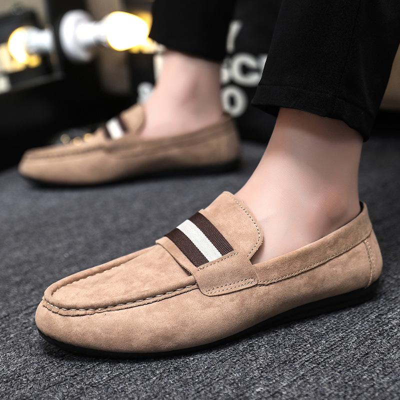 Spring and Summer Men's Shoes One Pedal Doudou Shoes Versatile Cloth Shoes Comfortable Work Shoes Soft-soled Shoes Casual Shoes Men's Breathable