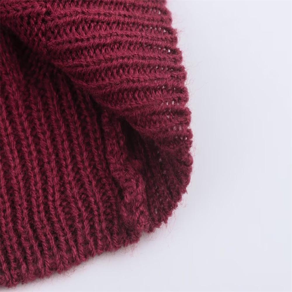 Versatile V-Neck Short-Sleeve Cable Knit Sweater for Women