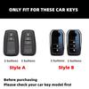 TPU Car Key Case Remote Cover Shell Holder Keychain Protector For Toyota Crown Mirai Highlander Corolla Cross Prius Camry Rav4