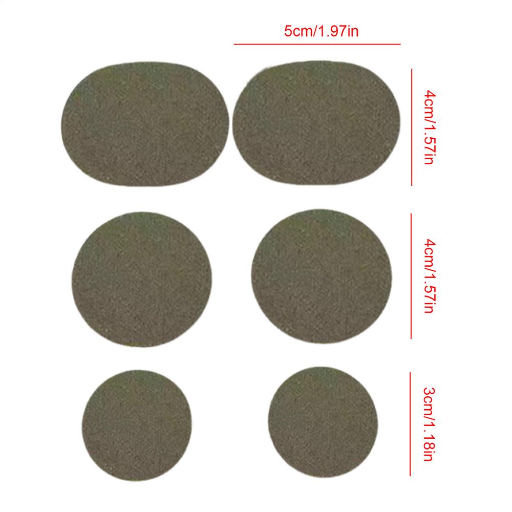 

Shoe Patches for Toe Holes Self-Adhesive Hole Repairs 6 Pieces Breathable Patches easy to usefor Running Sneakers Work Boots темно-сірий