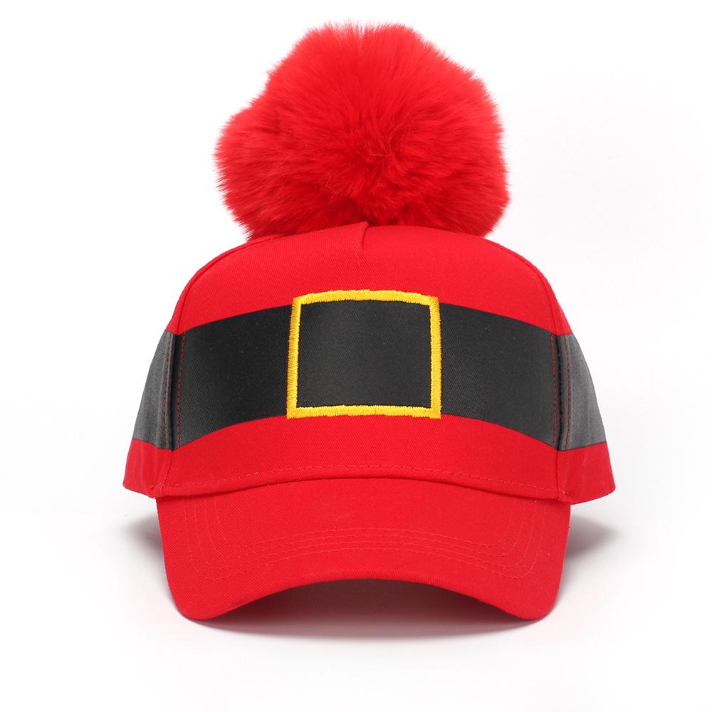 Women's Winter Christmas Pom-Pom Beanie and Versatile Outdoor Baseball Cap