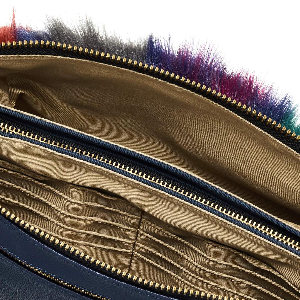 Кошелек Forna FS из смешаного меха, Сумка на плечо Фиолетовая, Женская,