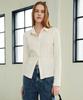 Plack Woman Wrinkle Strap Shirt Ivory