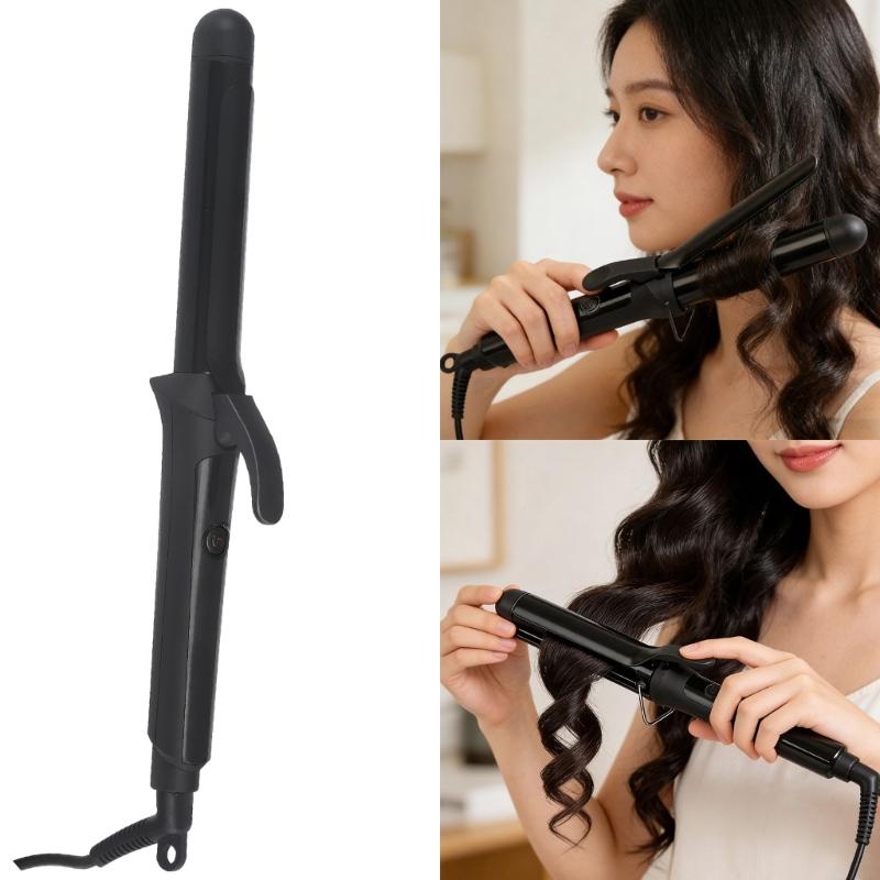 Ions Ceramic Hair Curling Iron 25mm Barrels Size For Natural Styles And Curls Safe Hair Curler for Various Hair Type