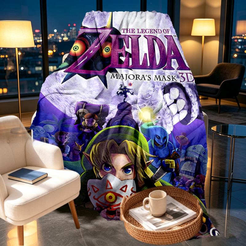The Legend of Zelda Print Blanket - Soft & Comfortable, for Bedroom, Travel, Sofa, Home Decoration - Birthday Christmas Gift for Friend