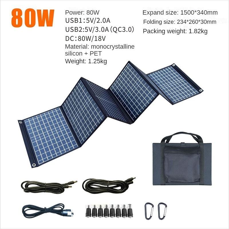 Foldable Solar Power Generation Board Portable ETFE Solar Panel Foldable Charging Bag Mobile Phone Fast Charging Board