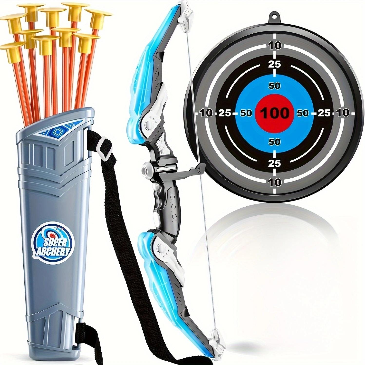 

Дитячий набір лука та стріл Набір для стрільби з лука Іграшки для приміщень та вулиці для хлопчиків та дівчаток Розважальне обладнання Ідеальний подарунок Іграшки для синій