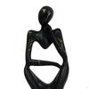 Abstract Thinker Statue Resin Ornament for Restaurant Holiday Decorations