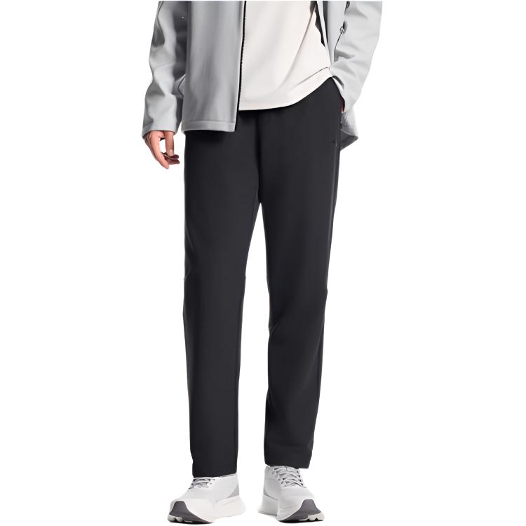 Anta Training Series Solid Color Mid-Rise Fashion Soft Breathable Versatile Straight-Leg Sports Pants Men Bottoms 952537507-4