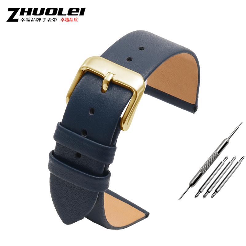 Ultra-thin soft genuine leather watchband for brand watches band 12 14 15 16 17 18 19 20mm watch strap