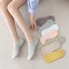 Ladies Spring and Summer Thin Simple Mesh Pure Color Breathable Shallow Mouth Invisible Socks