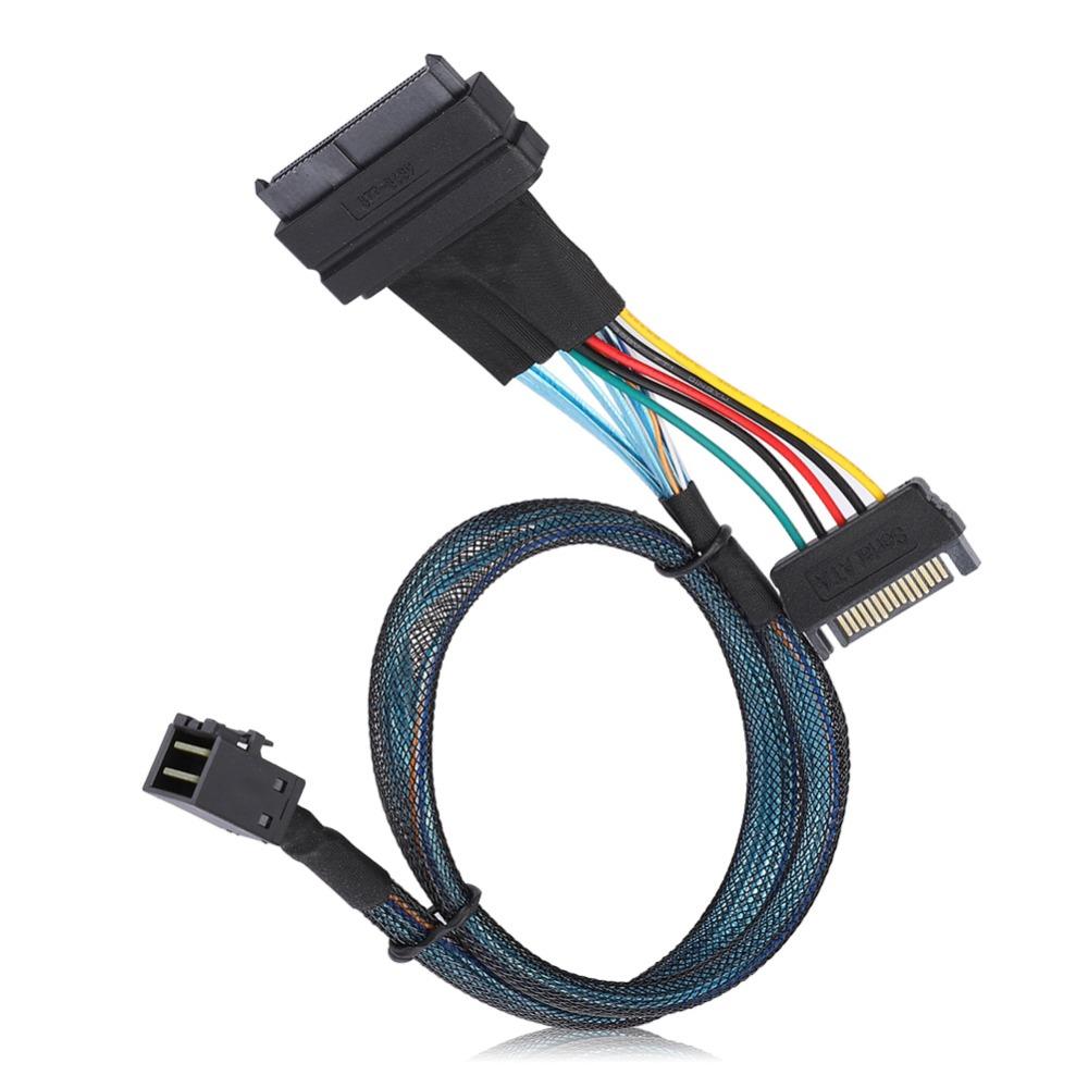 15 Pin SFF8643 To SFF8639 Cable High Speed Server Connector Cable  Server Application