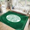 Celtic FC Design Kristall-Samt-Teppich Gemütlich Nicht?Rutschfester Teppich mit Aufdruck für Schlafzimmer Wohnzimmer Eingang