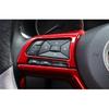 For Nissan Altima Versa Sentra KICKS Red ABS Car Interior Steering Wheel Trim 3X