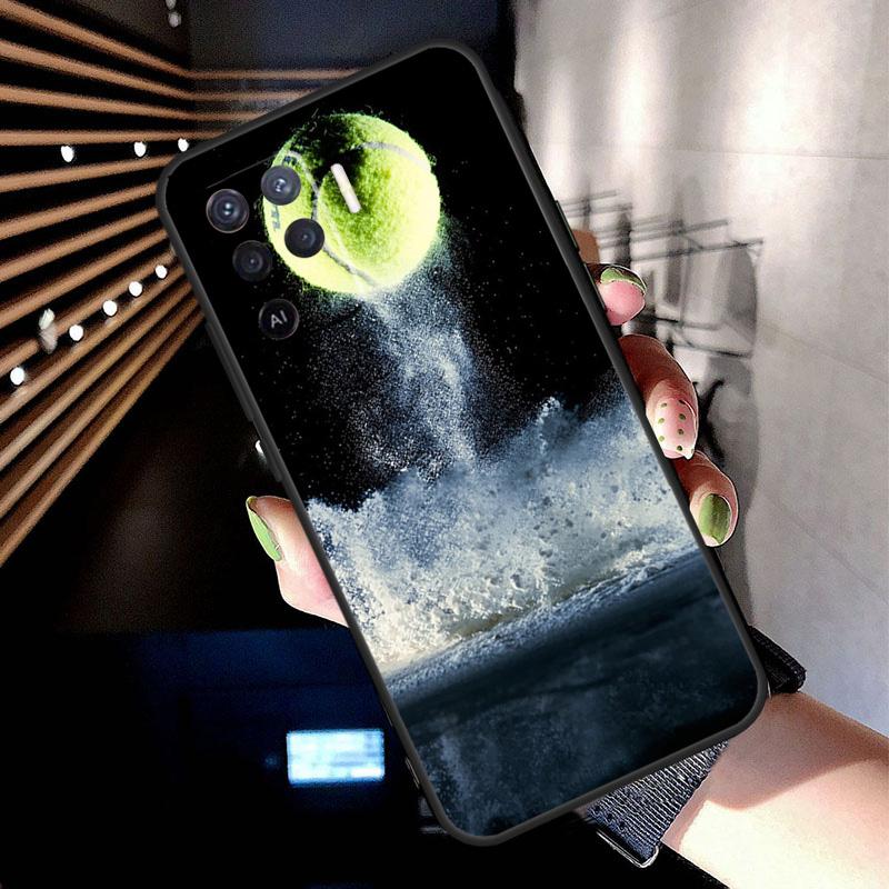 Tennis tennis racket Case For Oppo A74 A54 A94 A80 A60 A40 A18 A38 A58 A78 A98 A96 A76 A16 A15 A17 A57 A77 A5 Pro