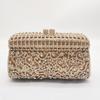 WHTUOHENG Borse di Cristallo Borsa da Sera da Donna Champagne/Argento/Oro Donna Festa Minaudiere Borse da Ballo Matrimonio Strass
