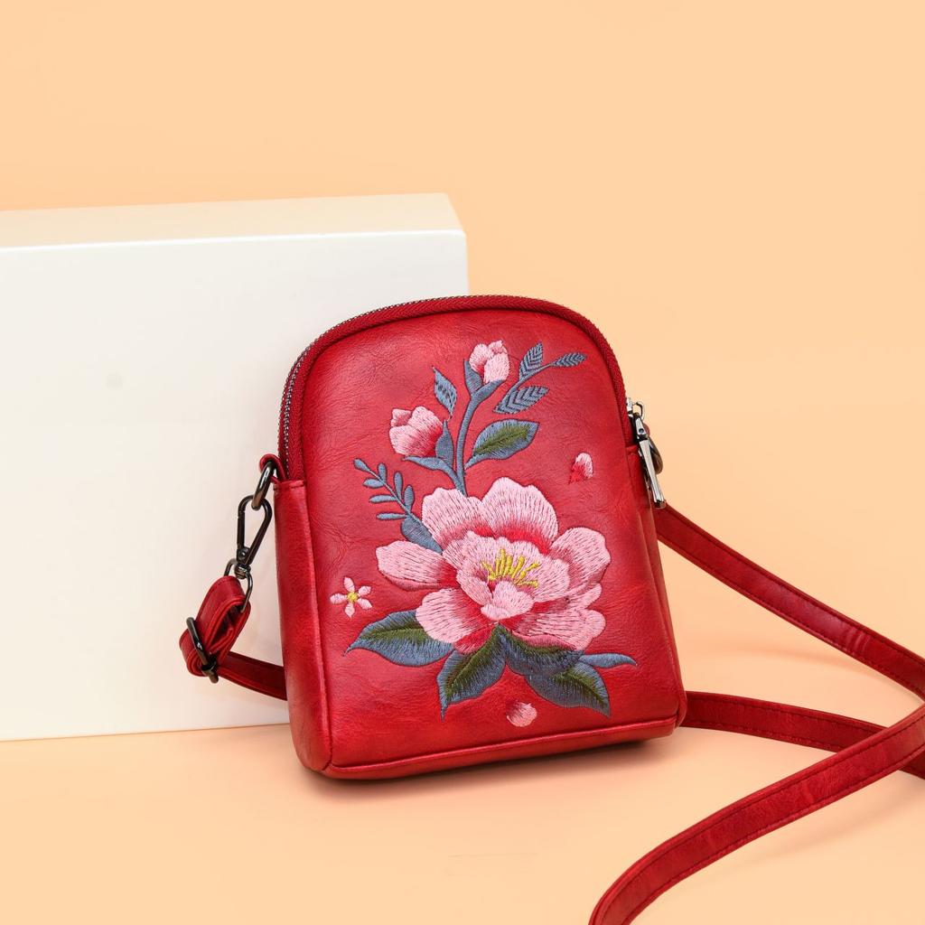 Embroidered Small Bag Chinese Style Single Shoulder Crossbody Mobile Phone Coin Purse Bag