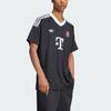 Adidas Originals FC Bayern 24/25 Drittes Torwart Logo Print V-Ausschnitt Pullover Bequemes Kurzarm Fußballtrikot Herren Oberteile Schwarz JG8283