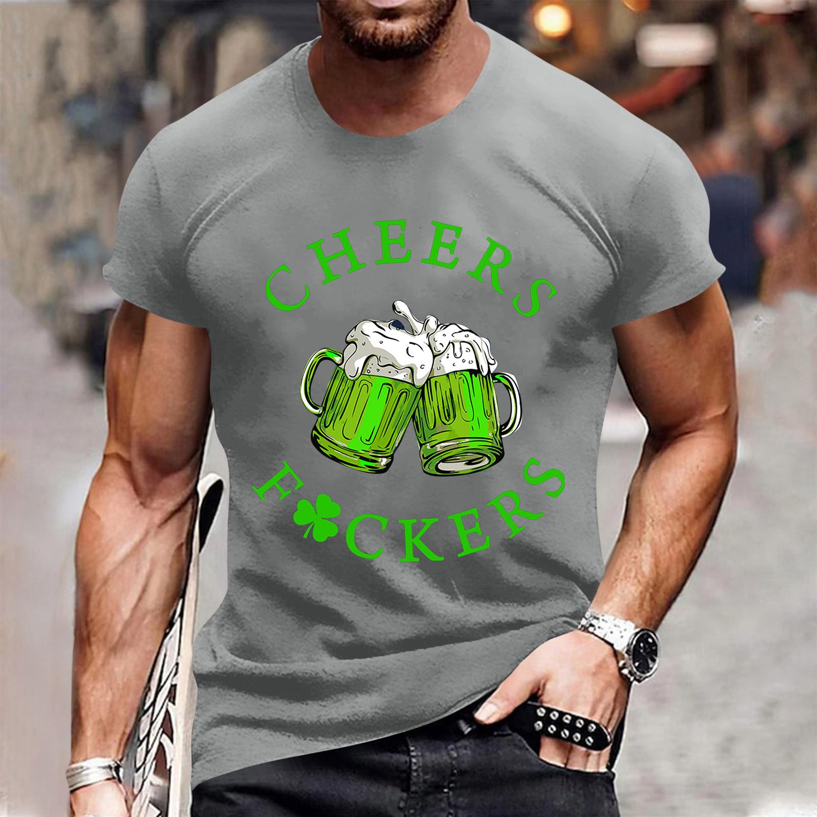 

Men S Fashionable T-Shirt, Street Casual Short Sleeved Clothing XL