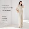 Xiangying Women's Linen Blend Old Money Style Two-Piece Set