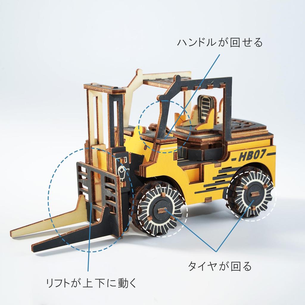 3D Wooden Puzzle of Working DIY Assembly Kit with Figures and Plastic Model Kits Craft Kit for Elementary School Students and Brain Latest No