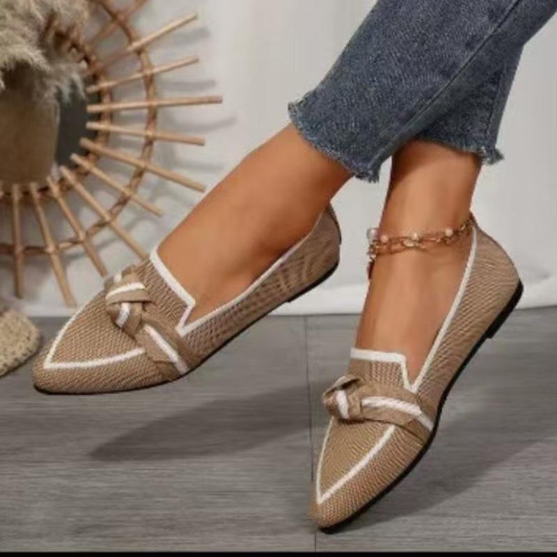 summer high-quality purple women's shoes lazy casual comfortable flat shoes women's shoes large lightweight knitted shoes