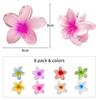 Pinces à Cheveux - sh - 8 Pièces - Fleurs Artificielles - Antidérapantes - Colorées