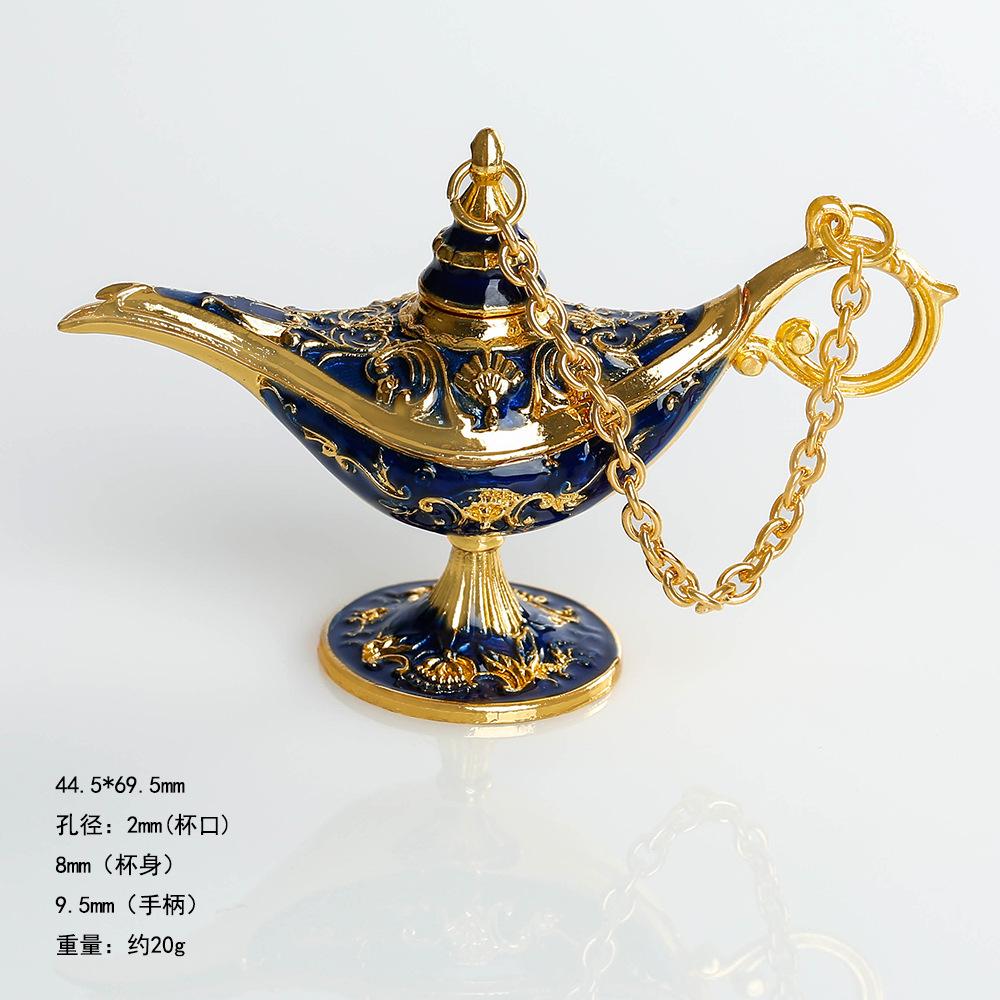 Lampada Europea Americana Piccola Dimensione Motivo Stile Classico con Incisioni Lega Artigianato Decorativo Ornamenti