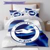 Brighton & Hove Albion Pattern Bedding,Quilt Set Quilt Cover Pillowcase Home Birthday Gift(1 * Duvet Cover + 2 * Pillowcase, Without Core)