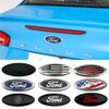 11.5x4.5cm ABS Car Front Hood Bonnet Emblem Rear Badge Accessories for Ford MK7 Focus MK2 Fiesta Mondeo F150 Ranger Fusion Kuga