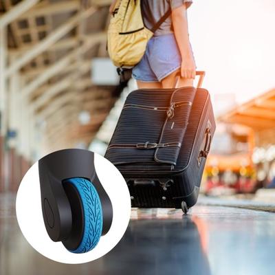 8 Pcs Luggage Wheel Covers Wear-resistant Thick Reduce Noise Caster Protection Prevent Scratches Non-slip Luggage Caster Protective Covers Wheel