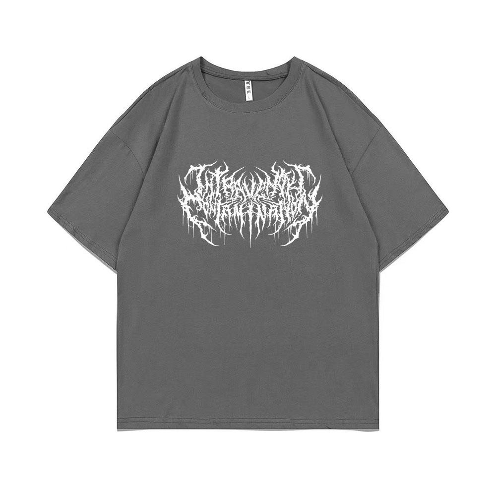 Playboi Carti Narcissist Print T-Shirt Opium Actual Hate Hip Hop Rapper Tshirt Unisex's Fashion Gothic T Shirts Male Vintage Tees