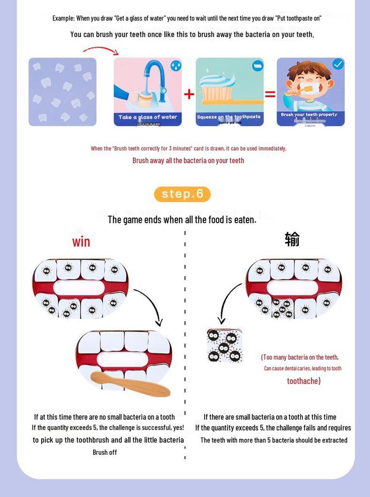 Tooth Brushing Habit Educational Board Game for Kids 3+ | Early Learning and Hand-Eye Coordination Toy