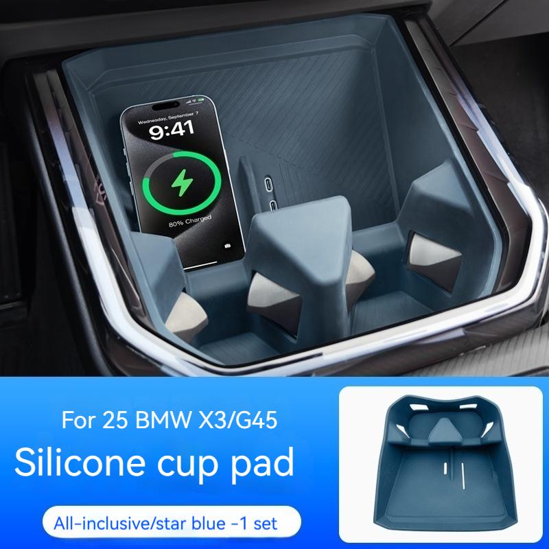 Per BMW X3 G45 2025+ Tappetino Ricarica Wireless in Silicone Antiscivolo Antipolvere Copertura Protettiva Caricabatterie Accessori Interni Auto