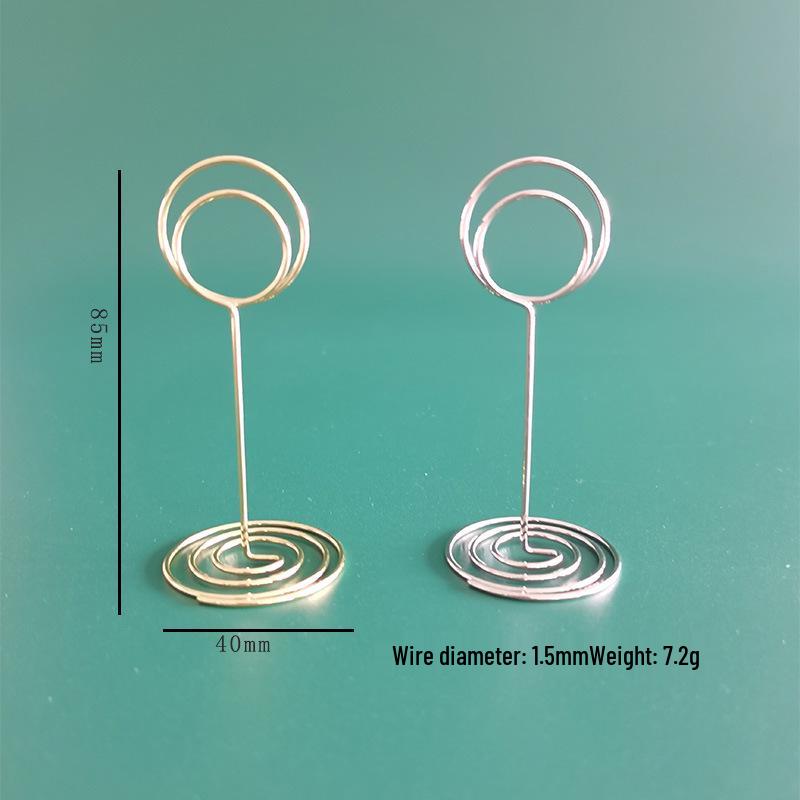 Peacock Round Memo & Business Card Holder - Heart-Shaped Desktop Metal Ornament