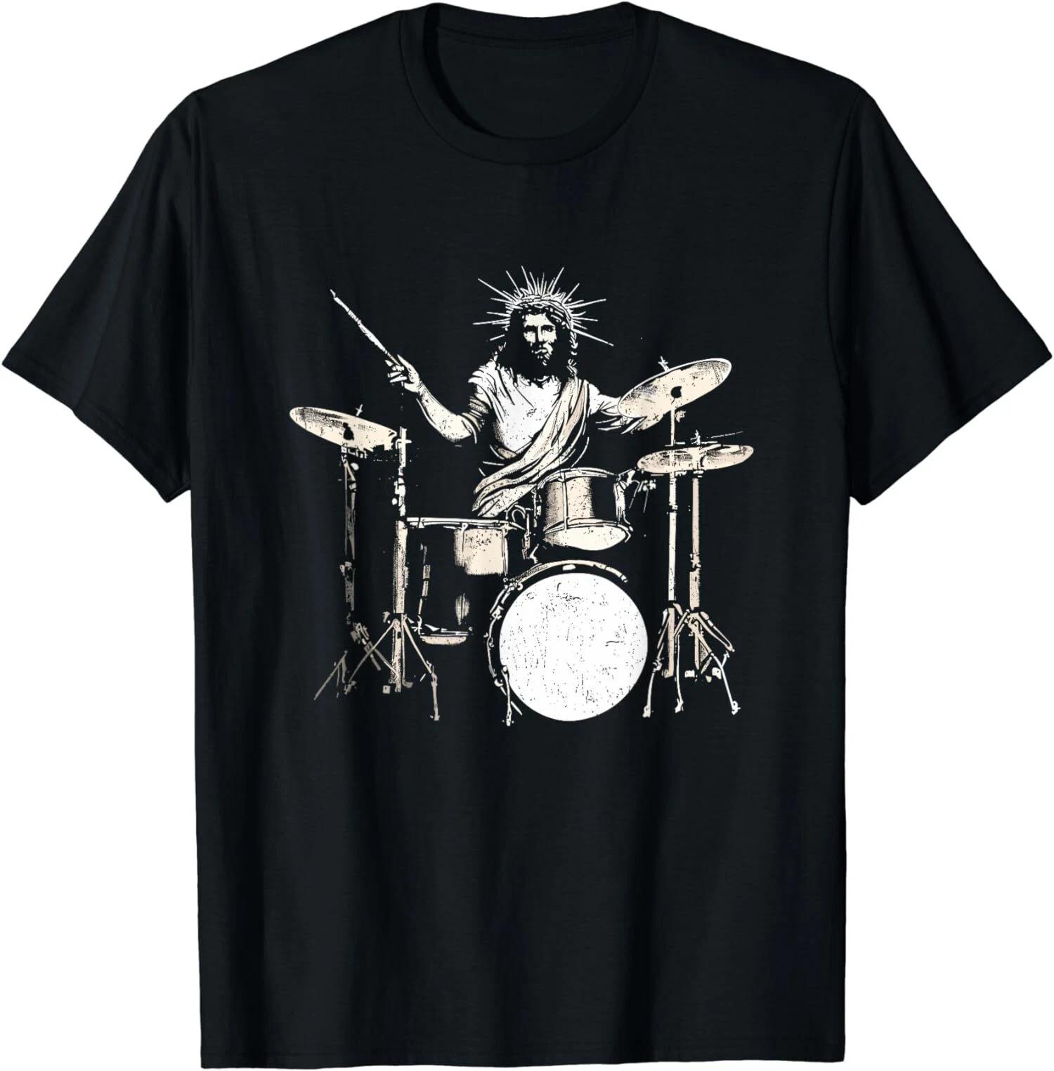 Jesus Christ Drummer,Funny Drum Set Drummer Drums Lover T-Shirt XXXXL