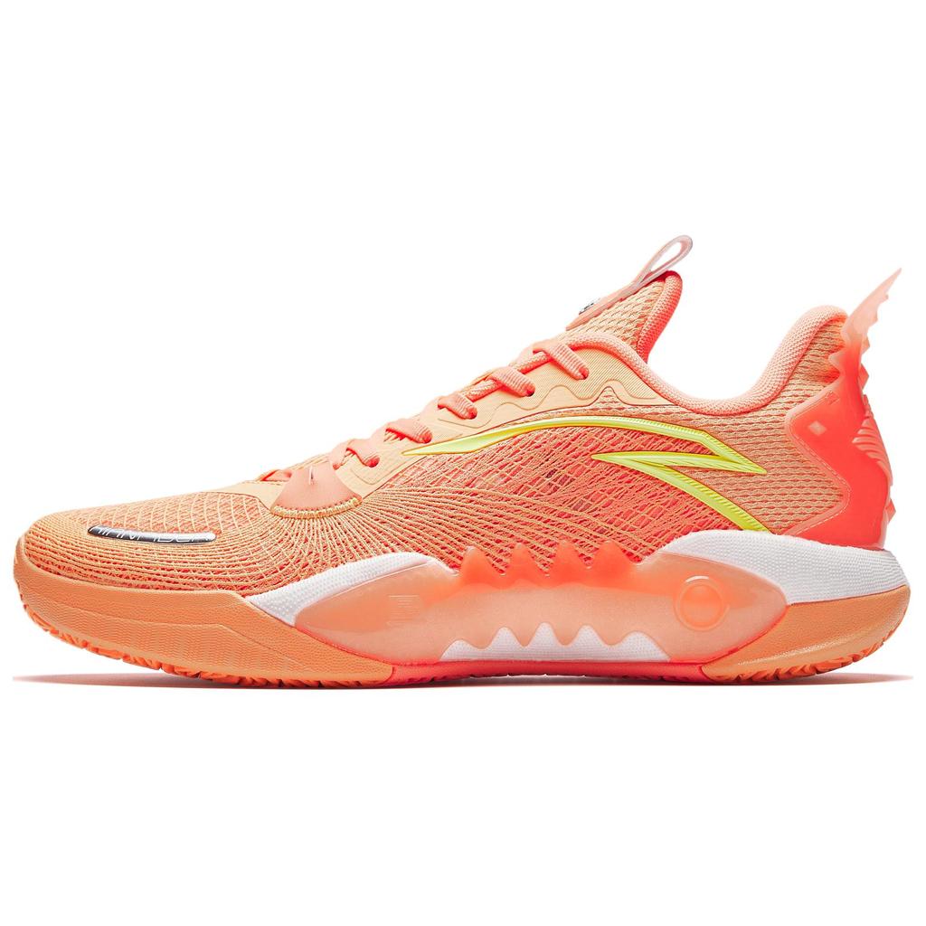 Anta Crazy Tide 5 Team V2 Sun Nitrogen Technology Cement King Shock Absorption Wear Resistant Low Top Basketball Shoes Men Sneaker Orange 912431106S-2